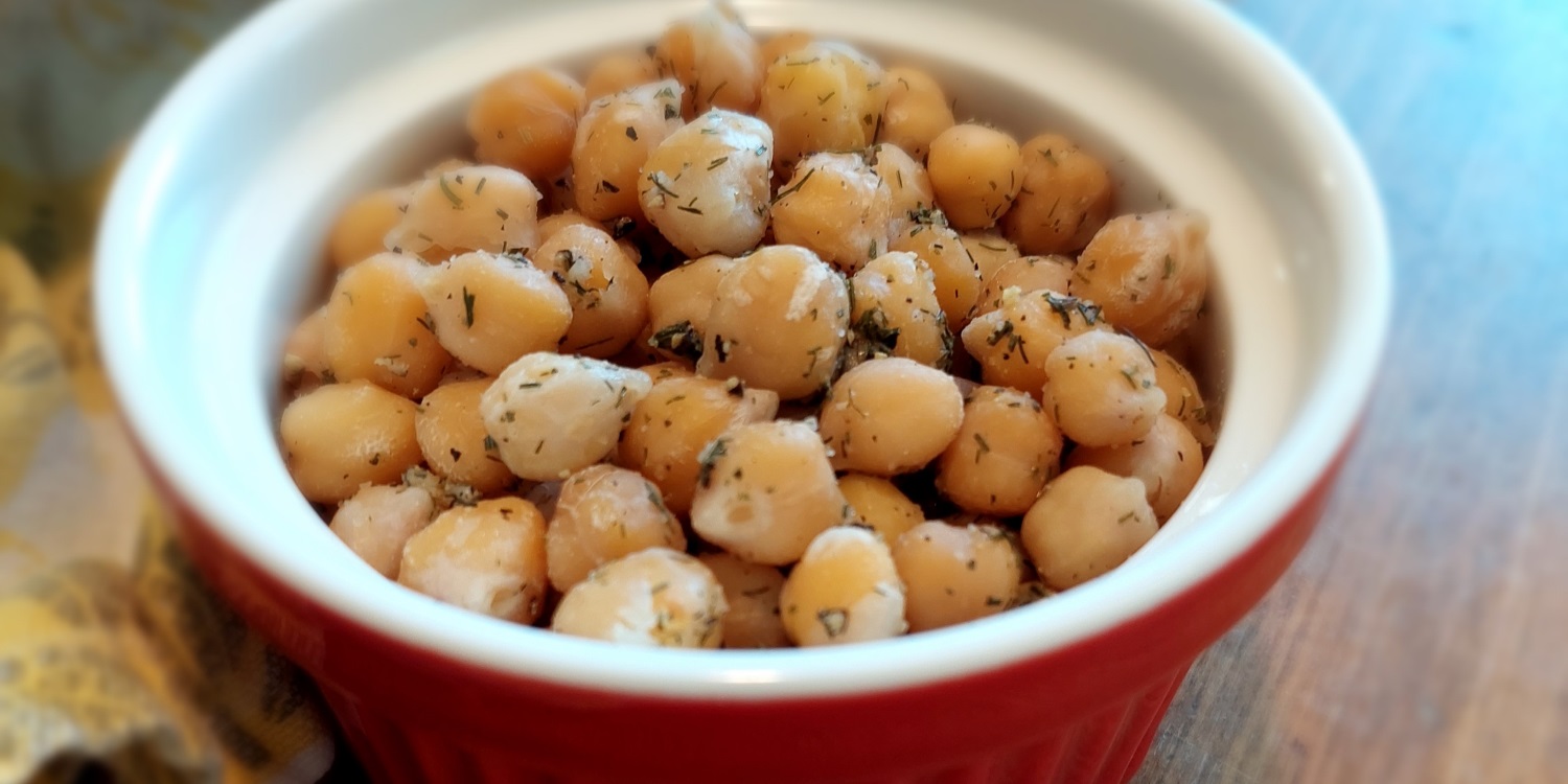 Mediterranean Herbed Chickpeas (2 Min, Vegan)